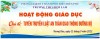 HOẠT ĐỘNG GIÁO DỤC TẬP THỂ CHỦ ĐỀ : TUYÊN TRUYỀN LUẬT AN TOÀN GIAO THÔNG ĐƯỜNG BỘ