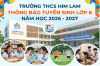 Thông báo tuyển sinh vào lớp 6 năm học 2026 - 2027