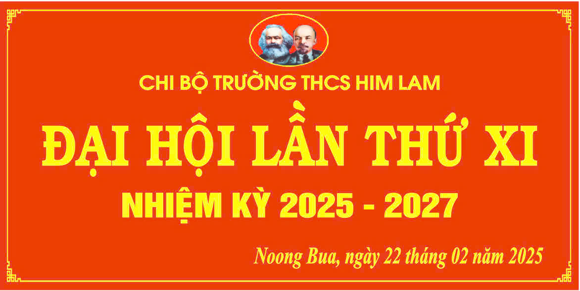 Đại hội chi bộ trường THCS Him Lam nhiệm kỳ 2025 - 2027