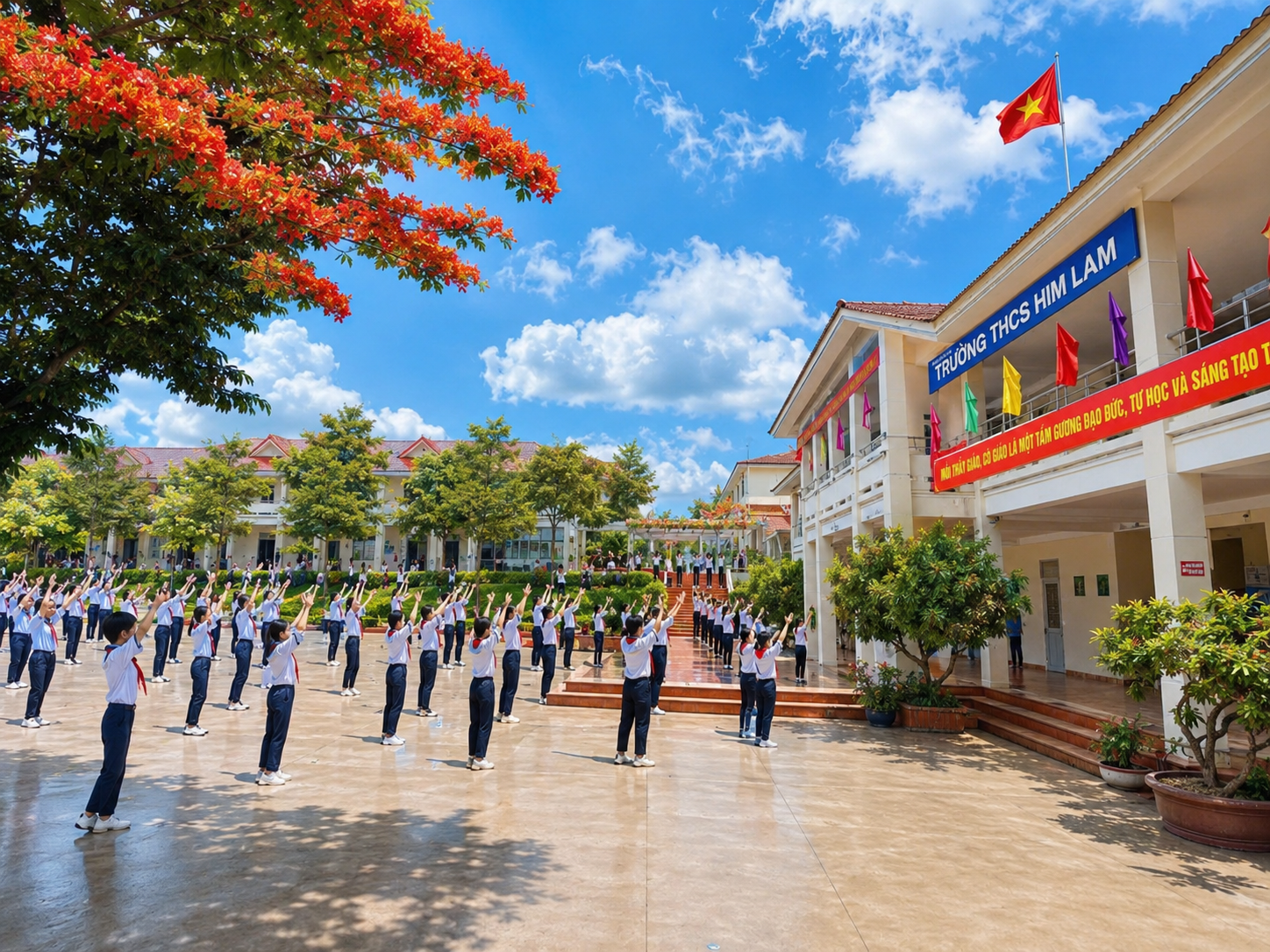 Danh sách học sinh khối lớp 6,7,8,9 trường THCS Him Lam năm học 2026 - 2027