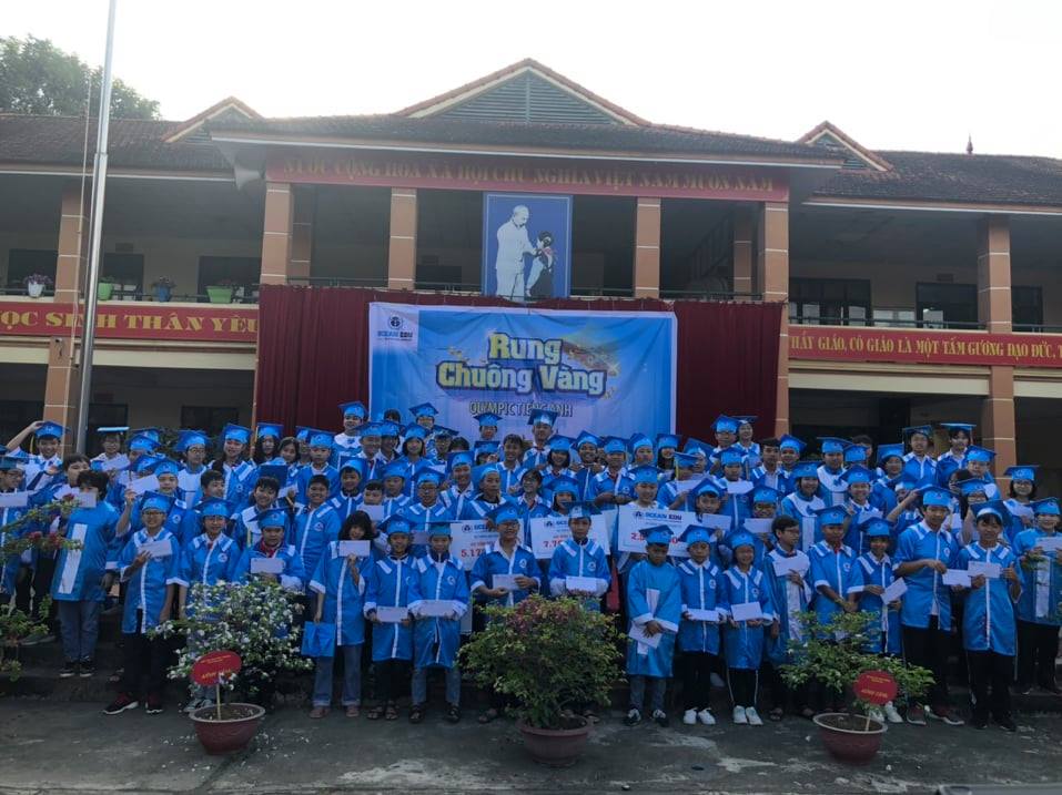 Anh 6 HS dự thi nhân giải